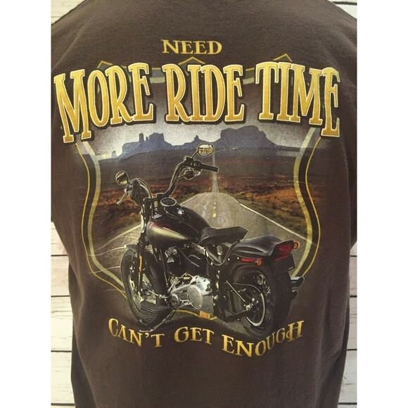 Motorcycle In Need of More Ride Time Can't Get Enough Bike Week Biker Open Road - Picture 4 of 5